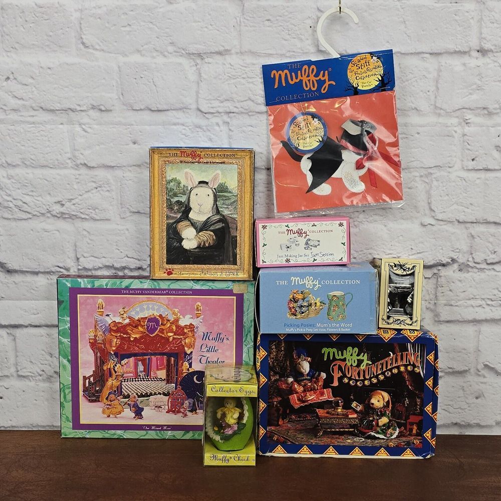 Lot of 8 Muffy VanderBear Collection Items - New in Box + Artist Cards (12/20)